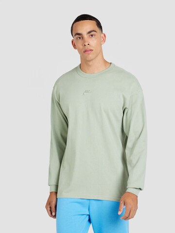 Nike Sportswear Shirt 'Premium Essentials' in Green: front