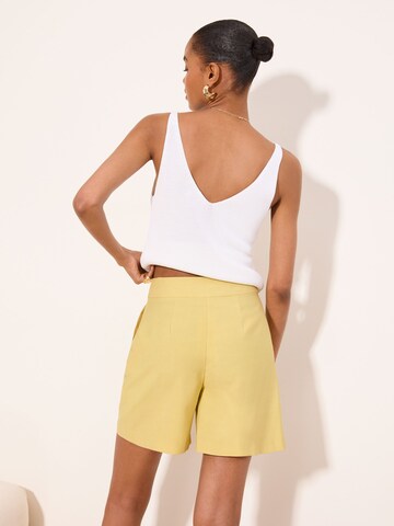 Lipsy Wide Leg Shorts in Grün