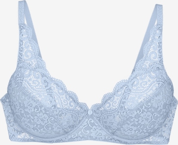 TRIUMPH Bügelloser BH ' Amourette ' in Blau: Vorderseite