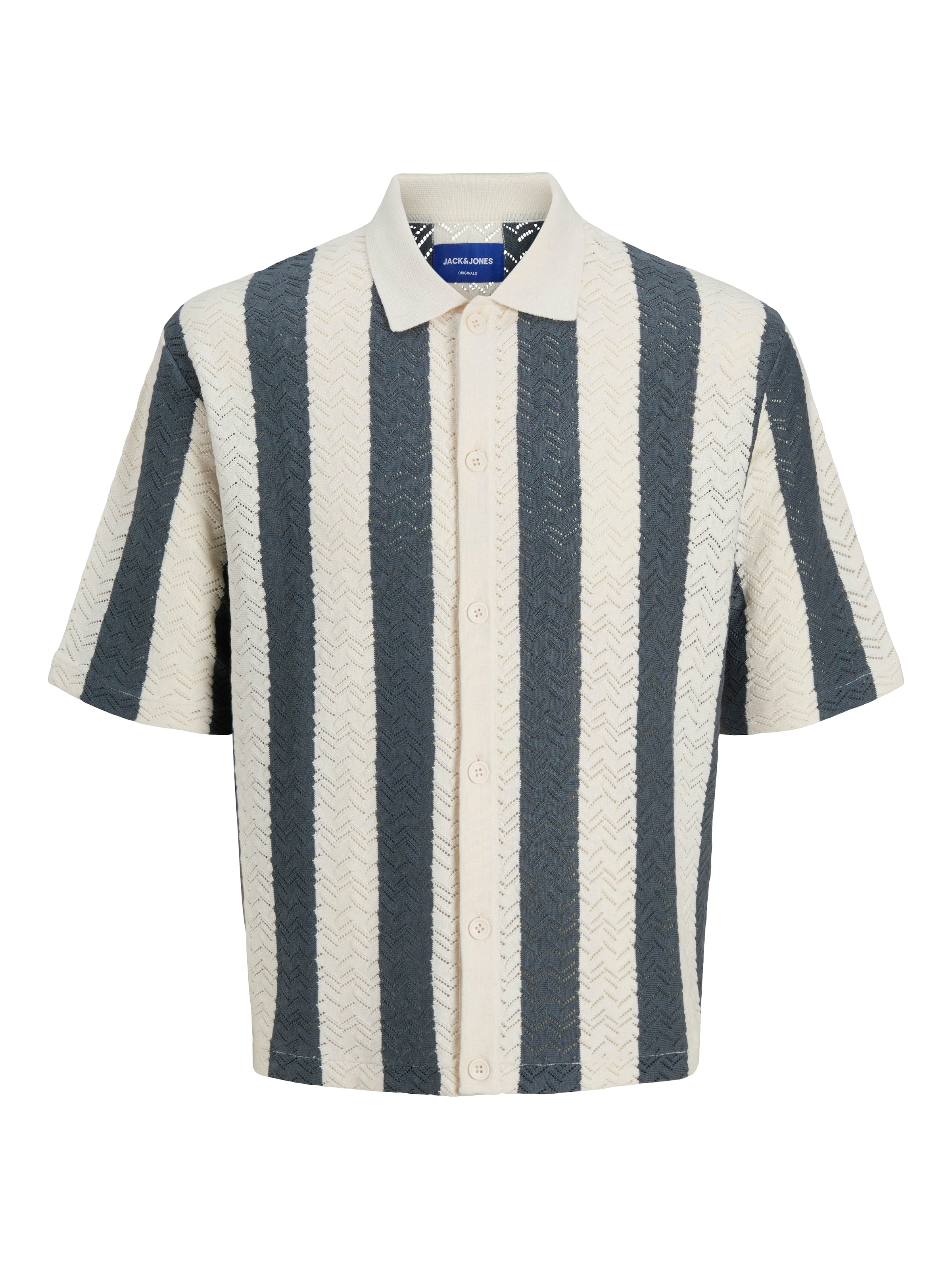 JACK & JONES Comfort fit Button Up Shirt 'JORTyler' in White: front