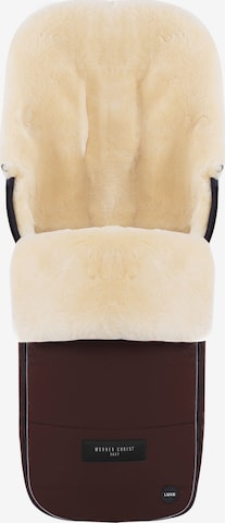 Werner Christ Baby Fußsack 'FLIMS LUXE' in Braun: Vorderseite