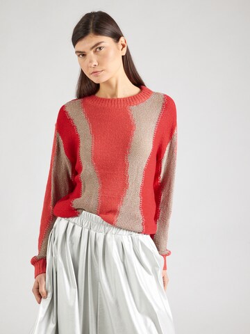Pull-over TAIFUN en rouge : devant