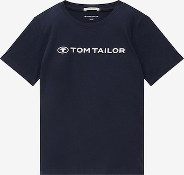 T-Shirt TOM TAILOR en bleu : devant