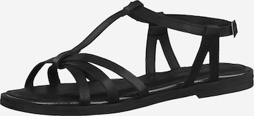 TAMARIS Strap Sandals in Black: front