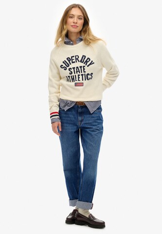 Pull-over 'Slouchy Intarsia' Superdry en gris