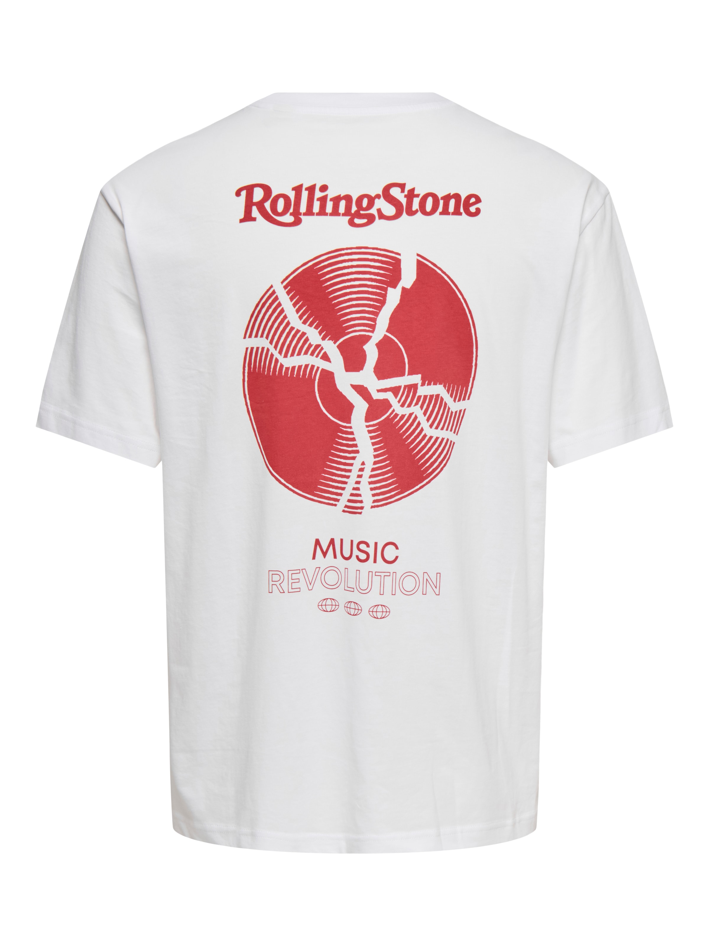 Only & Sons - Camiseta 'ONSROLLING STONE' en blanco