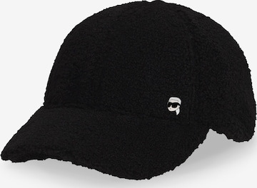 Cappello da baseball 'Ikon ' di Karl Lagerfeld in nero: frontale
