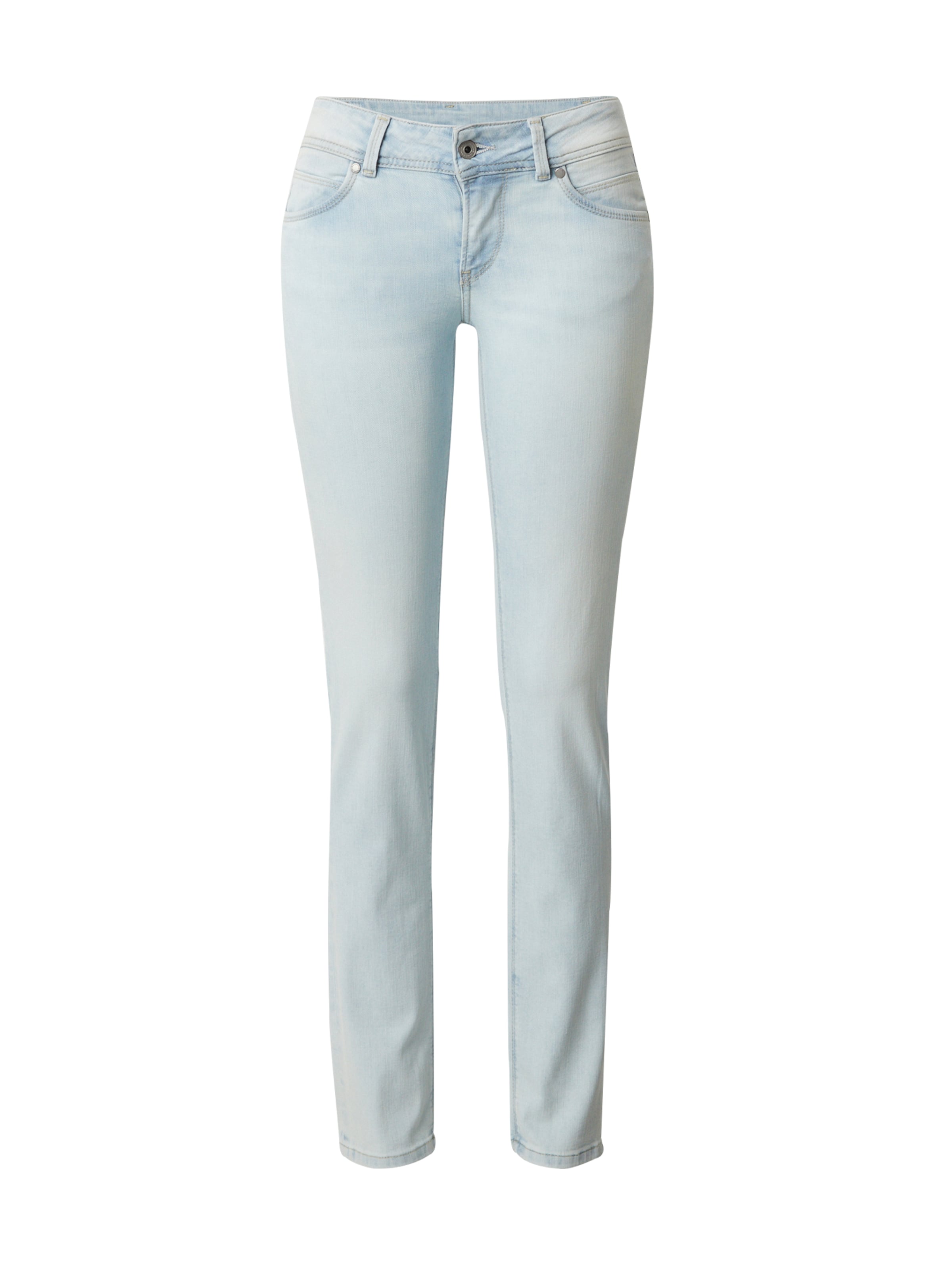 Coupe slim Jean Pepe Jeans en bleu : devant