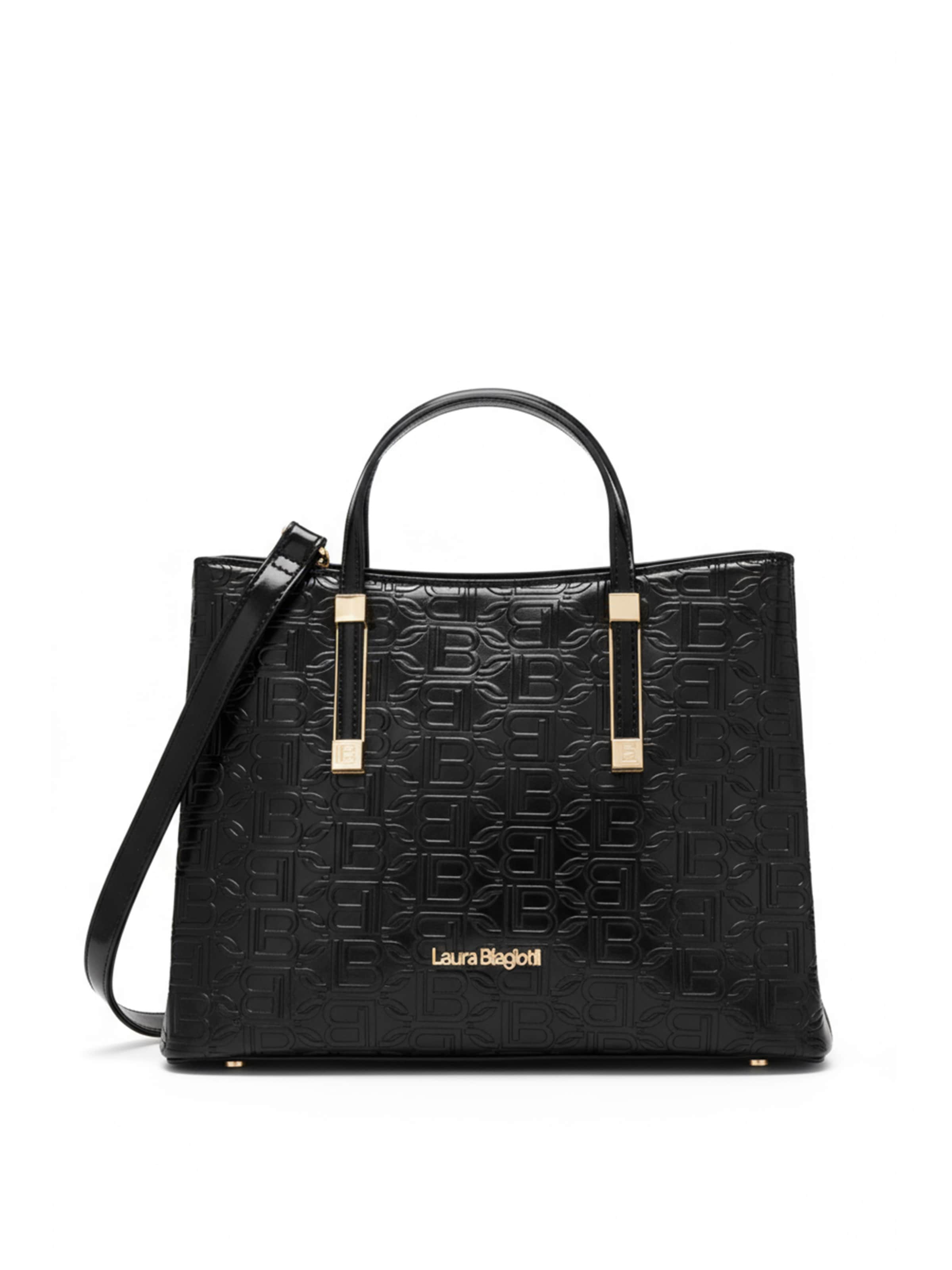 Borsa a mano 'Arcade 1' di Laura Biagiotti in nero: frontale