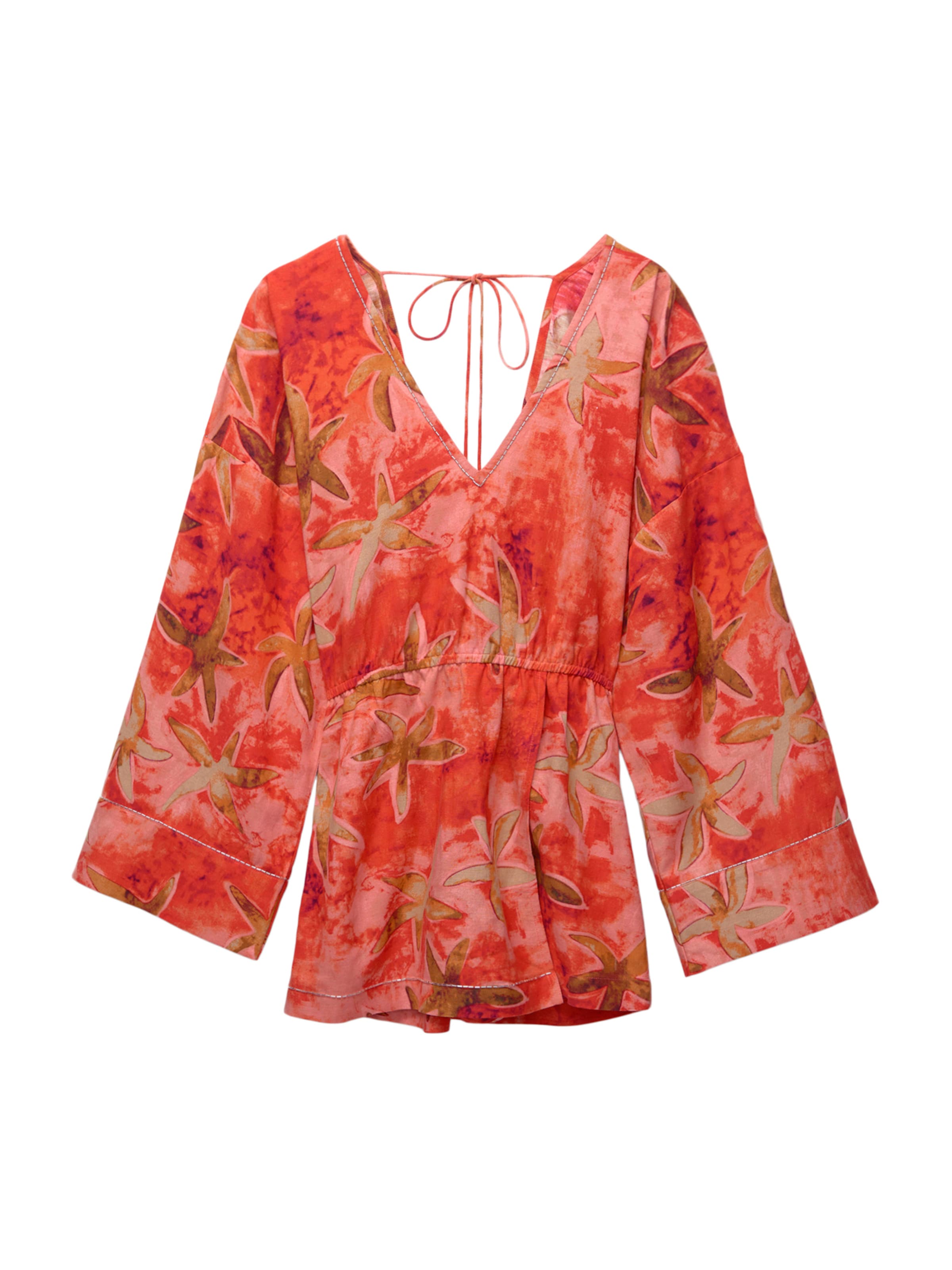 Pull&Bear Jumpsuit i röd: framsida