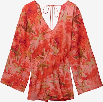 világoszöld / mandarin / piros / pasztellpiros Pull&Bear Kezeslábas, Termék nézet