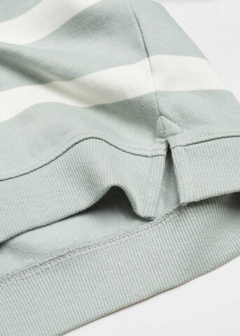 MANGO KIDS Sweatshirt 'Lines' i grön