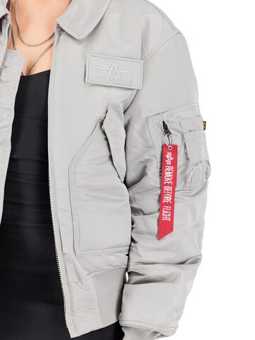 ALPHA INDUSTRIES Between-Season Jacket 'CWU-45 Heritage' in Silver