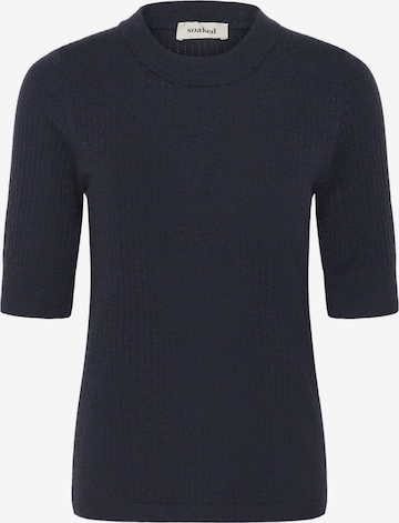 SOAKED IN LUXURY Pullover 'Spina' in Blau: Vorderseite