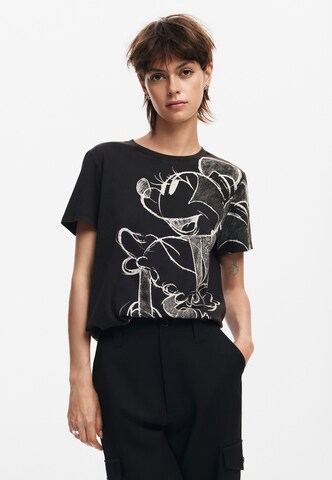 Desigual Shirt 'Minnie Mouse' in Black: front
