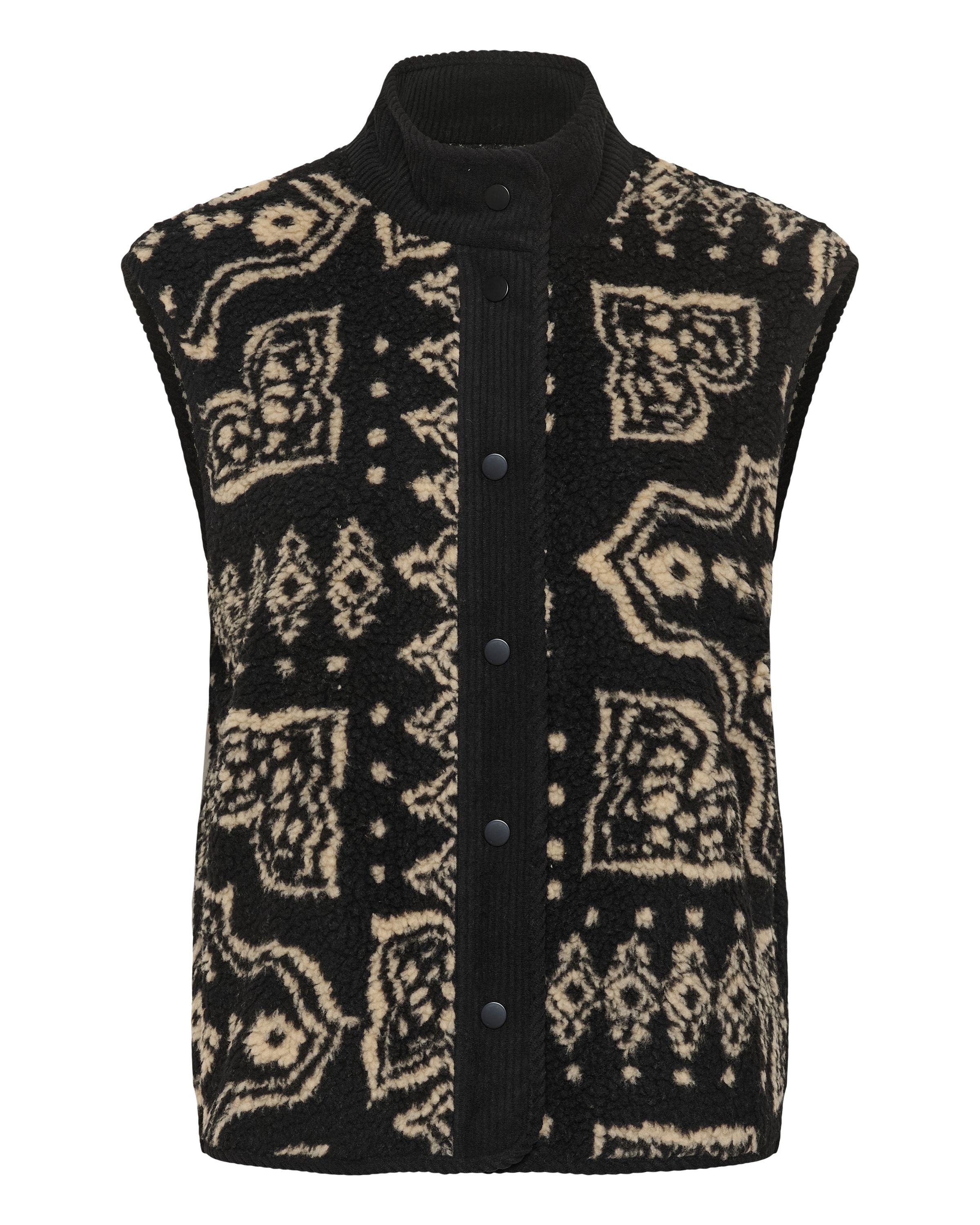 Kaffe - Chaleco en negro: frente