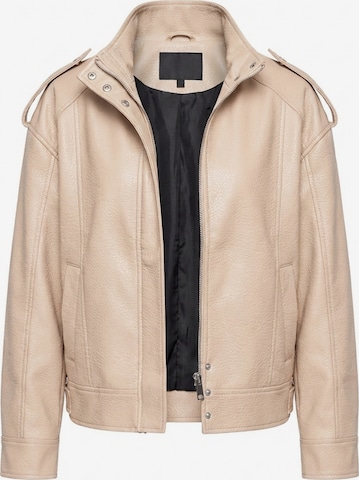 Veste mi-saison Ombre en beige : devant