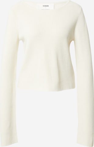 ABOUT YOU x Marie von Behrens Sweater 'Melinda' in White: front