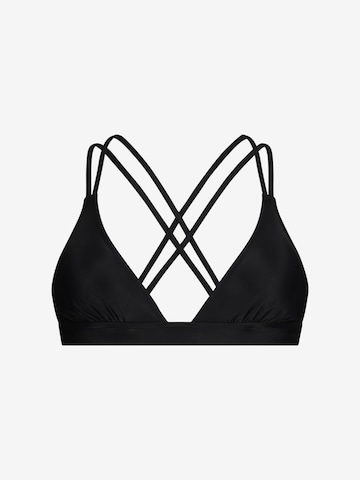 WALLIEN Sportbikinitop in Schwarz: Vorderseite