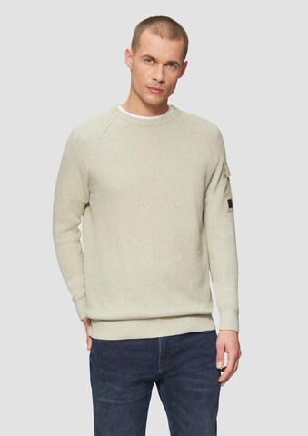s.Oliver Trui in Beige: voorkant