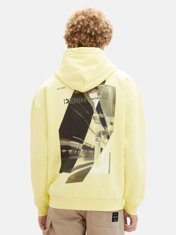 TOM TAILOR DENIM Sweatshirt in Yellow: front