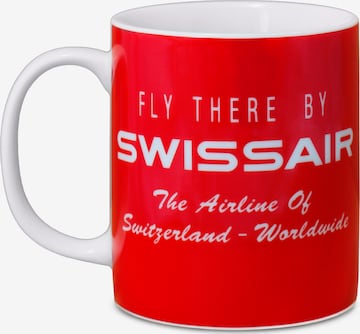 LOGOSHIRT Cup 'Fly There By Swissair' in Red