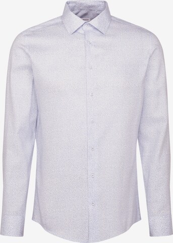 Coupe slim Chemise business SEIDENSTICKER en bleu : devant