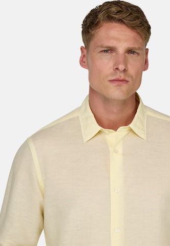 Boggi Milano Regular fit Button Up Shirt in Yellow