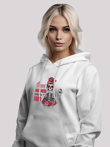 F4NT4STIC Sweatshirt 'Anti Valentinstag Roses Are Red' in White