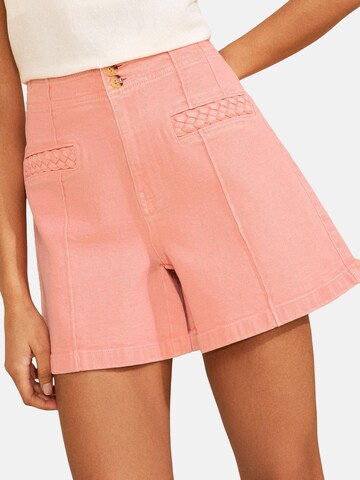 love & roses Wide leg Pantalon in Oranje: voorkant