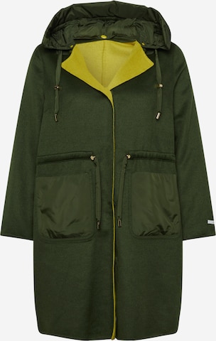 SAMOON Демисезонное пальто в Зеленый: спереди