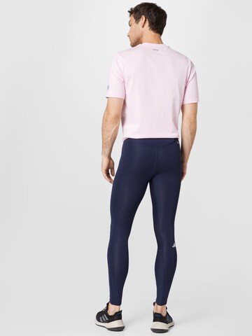 ADIDAS PERFORMANCE Skinny Sporthose 'Techfit Long' in Blau