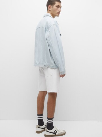 Regular Jean Pull&Bear en blanc