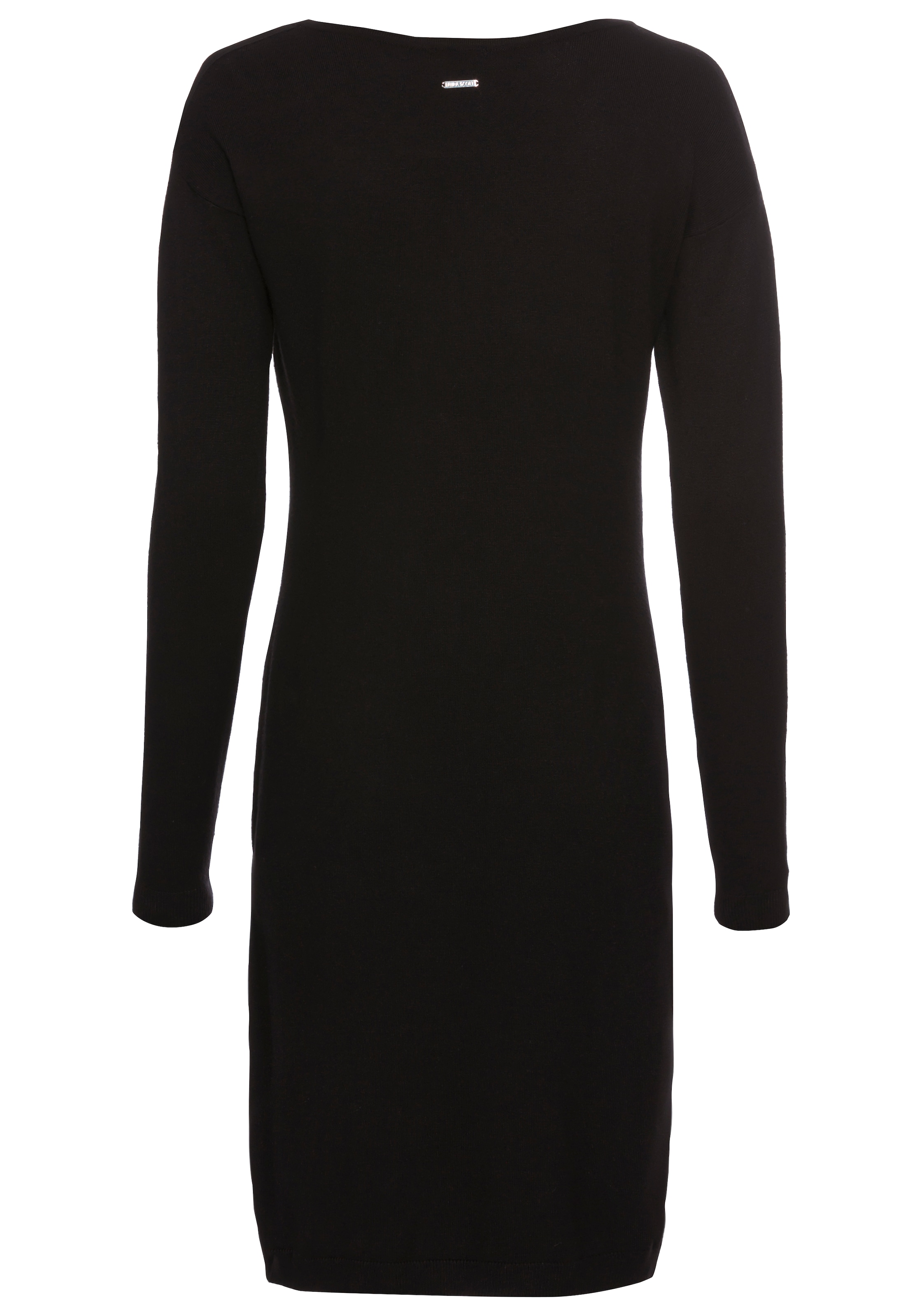 LAURA SCOTT Strickkleid in Schwarz: Vorderseite