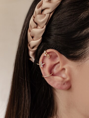 Boucles d'oreilles 'Cuff Trio' Hey Happiness en or