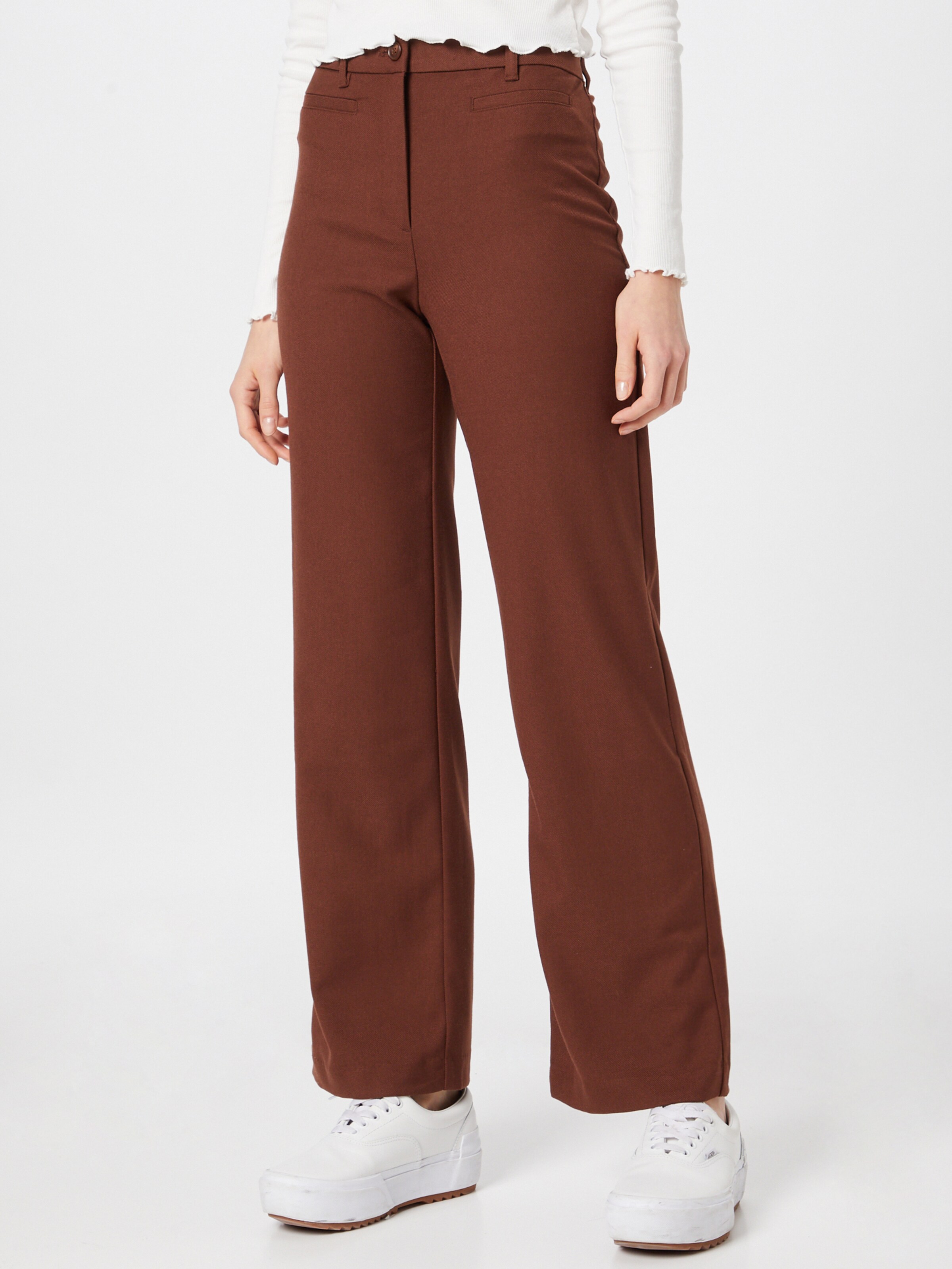 Frauen Hosen Monki Hose 'Stacy' in Dunkelbraun - MU12704 Frauen Hosen Monki Hose 'Stacy' in Dunkelbraun - MU12704