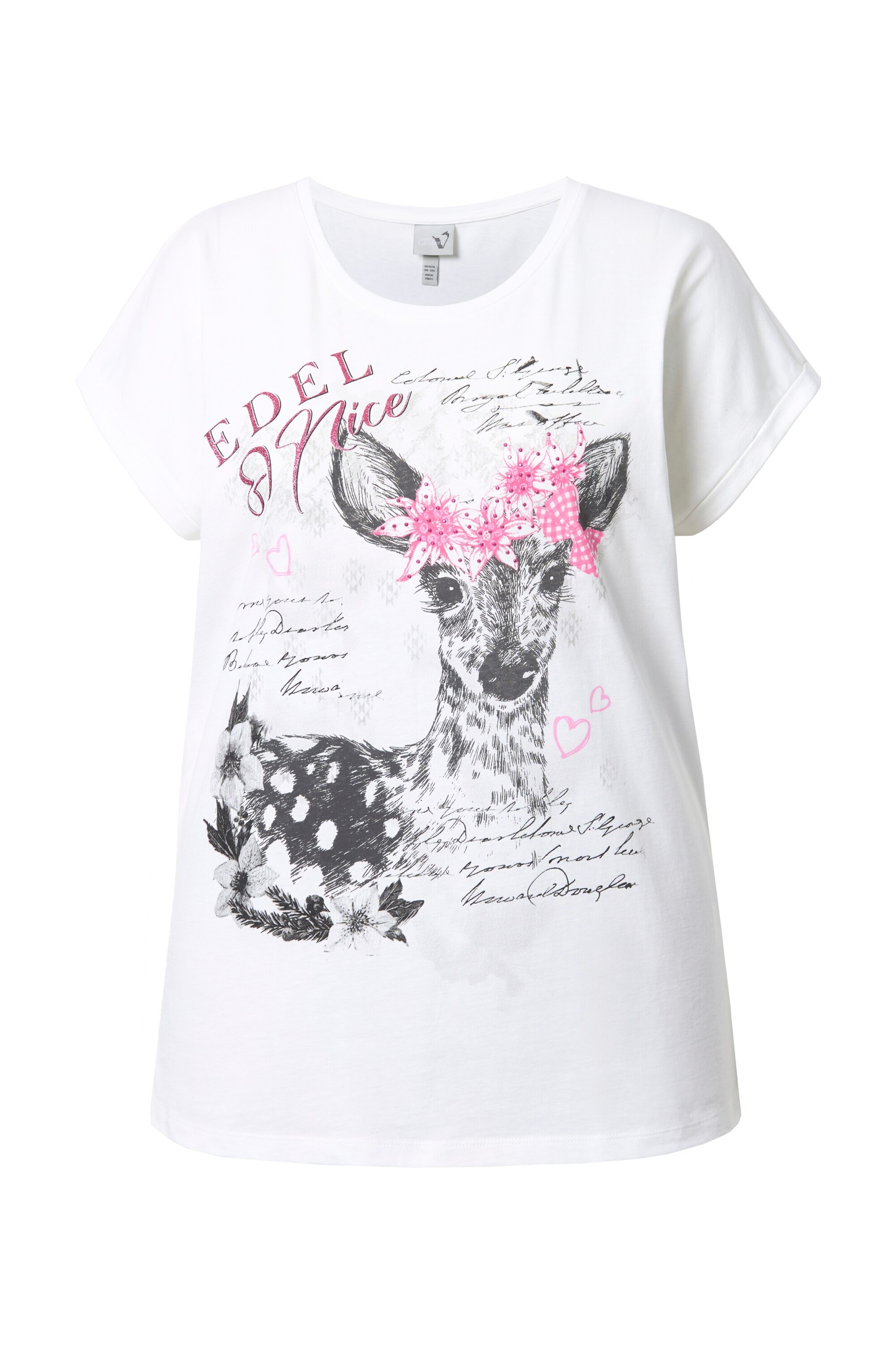 Ulla Popken Shirt in Weiß: Vorderseite