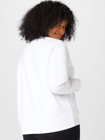 Sweat-shirt Calvin Klein Curve en blanc