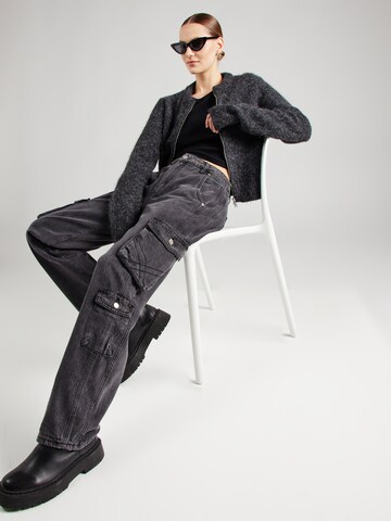 Loosefit Jeans cargo di Summum in nero