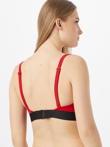 Calvin Klein Swimwear T-shirt Bikinitop in Rood