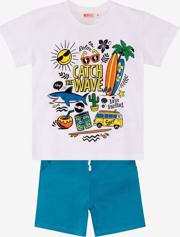 Denokids Tracksuit 'Vacation' in White: front