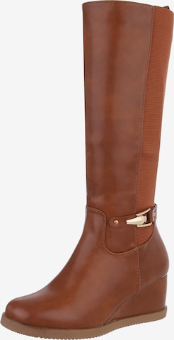 Ital-Design Boots in Brown: front