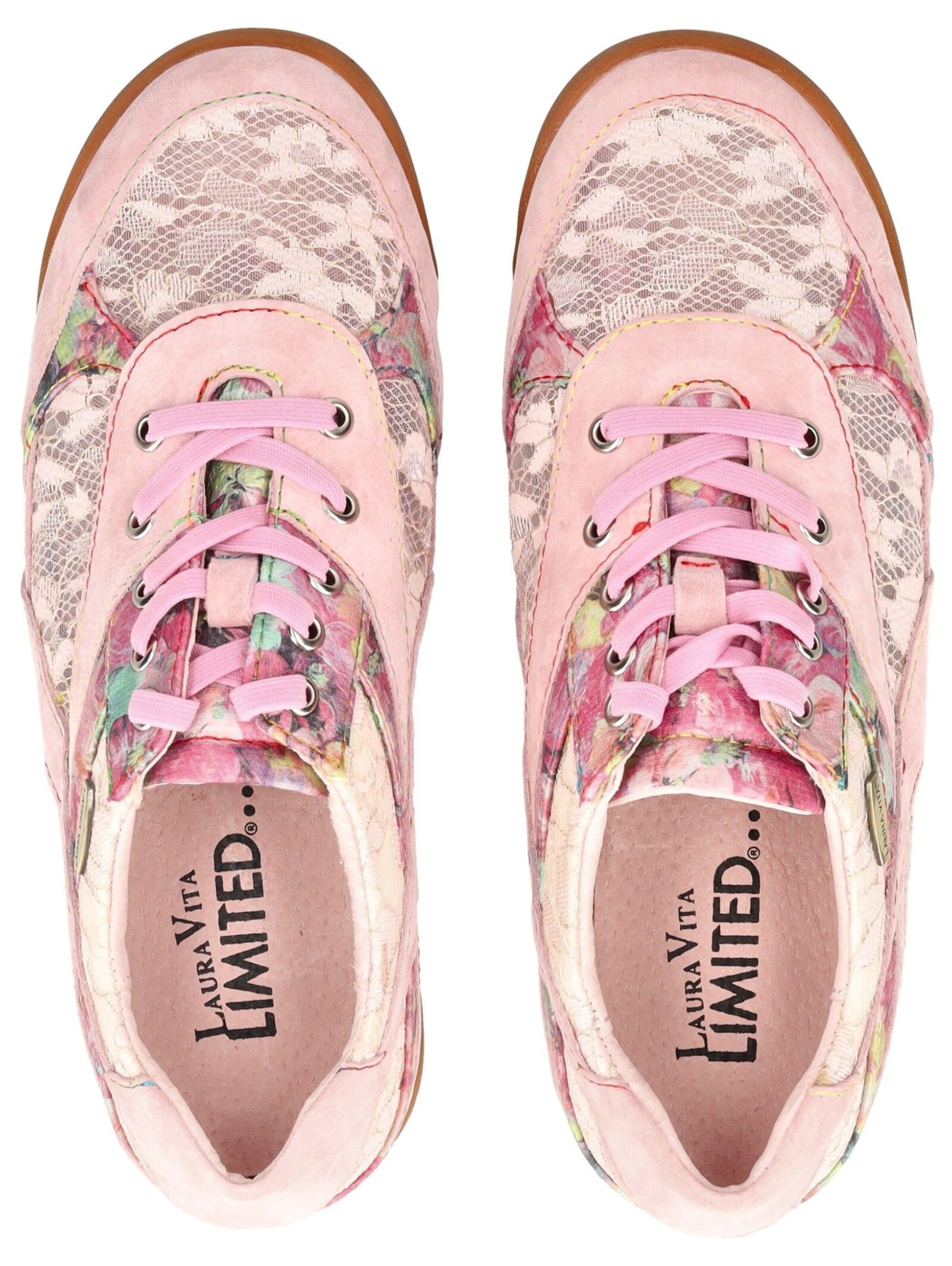 Baskets basses Laura Vita en rose