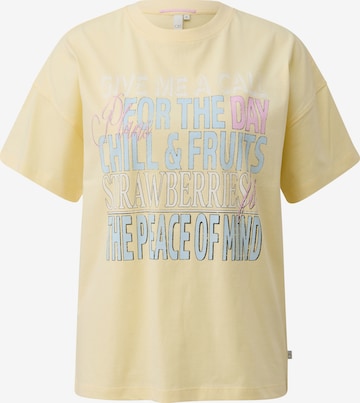 QS T-Shirt in Gelb: Vorderseite