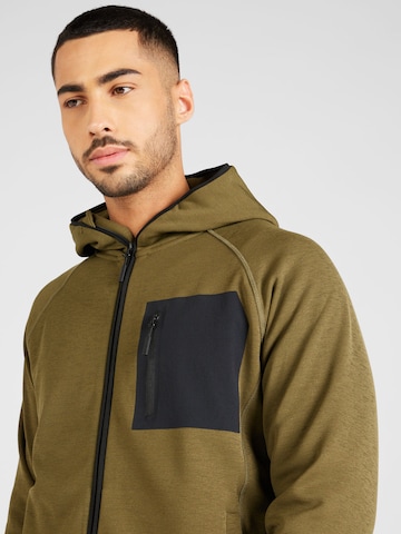 ENDURANCE Athletic Fleece Jacket 'Deerto' in Green