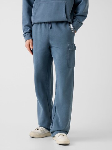 GUESS Regular Cargohose in Blau: Vorderseite