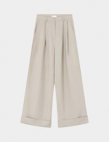 2NDDAY Loose fit Pleat-Front Pants 'Mari' in Beige: front