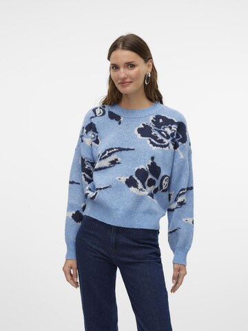VERO MODA Trui 'Estrid' in Blauw: voorkant