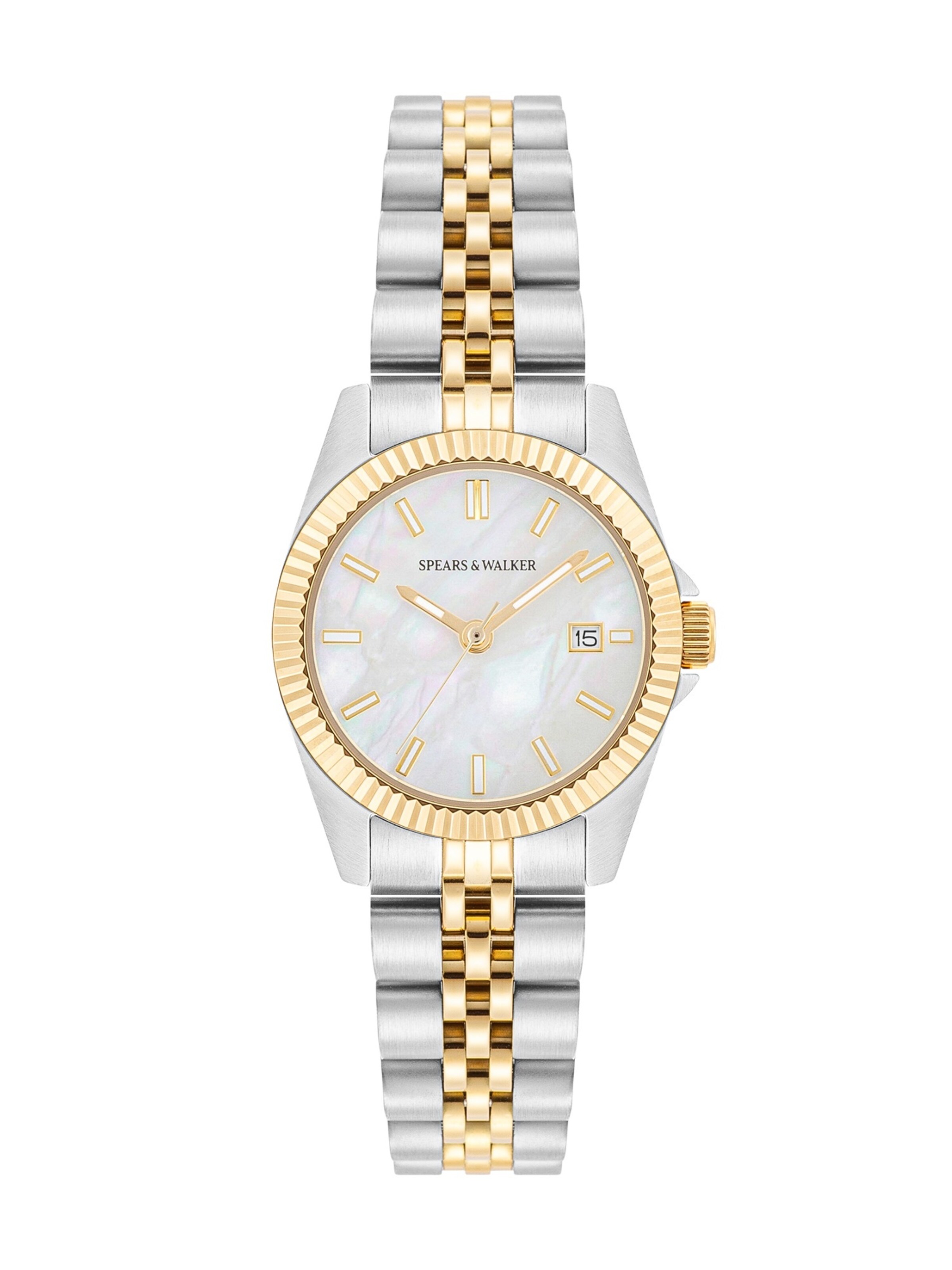 Spears & Walker Analoguhr in Silber: Vorderseite