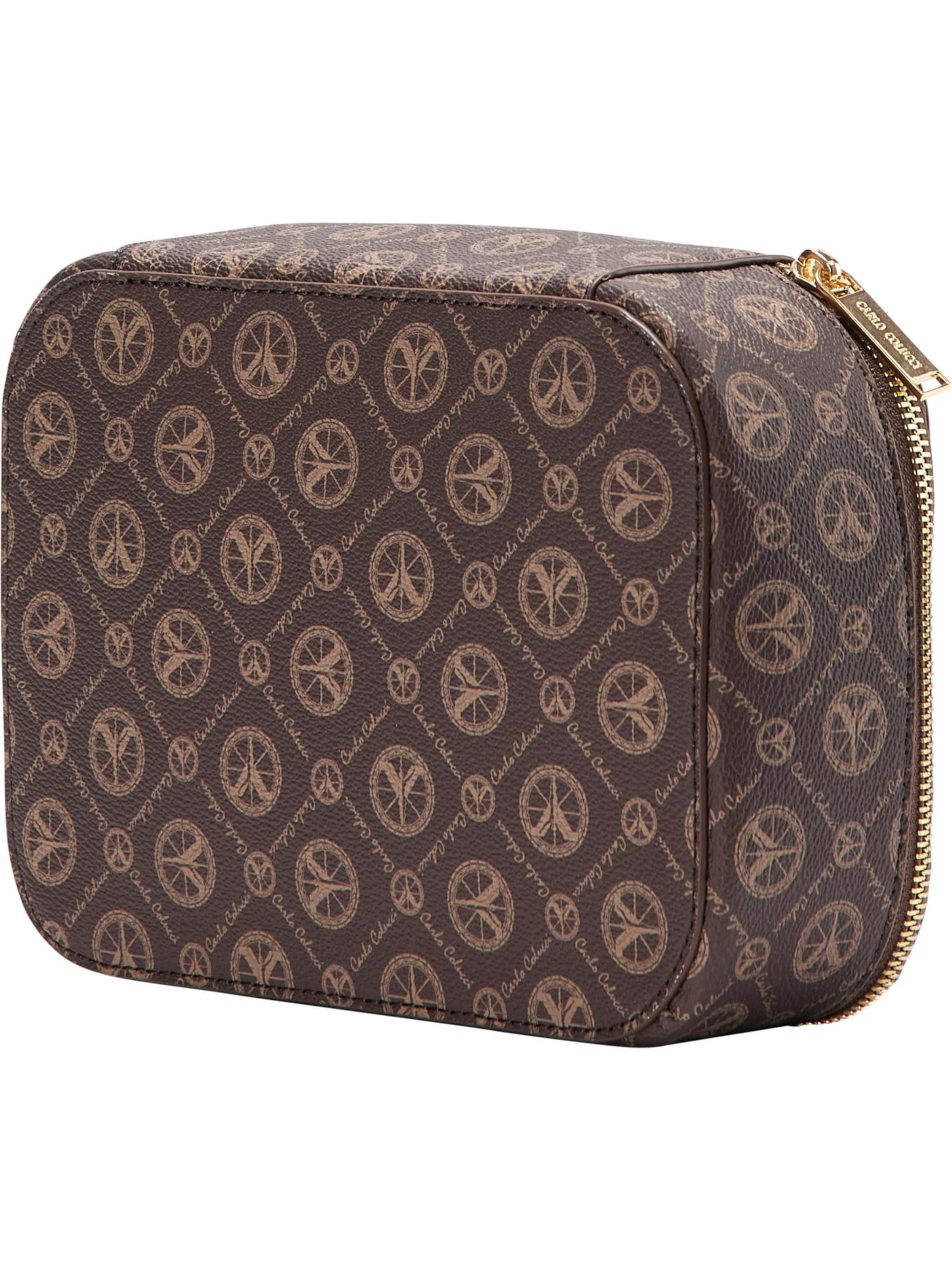 Carlo Colucci Toiletry bag ' Cracogna ' in Brown